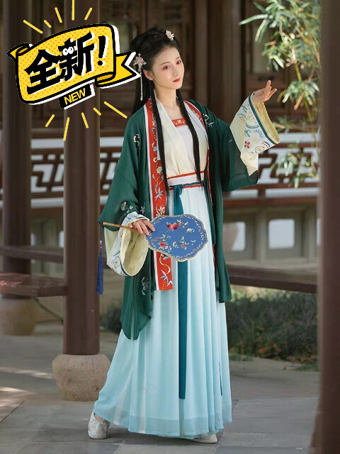 琬琰 蔡文姬宋制汉服四件套L码