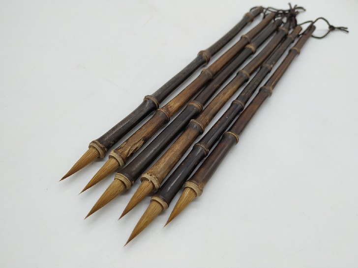 紫竹狼毫小楷毛笔 抄经笔 天然紫竹杆  纯...