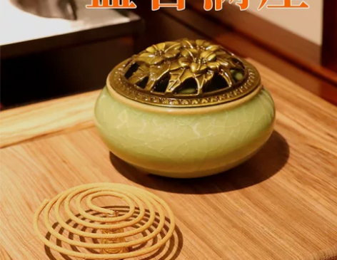 栀子花香薰檀香熏香家用室内持久盘香沉香厕所...