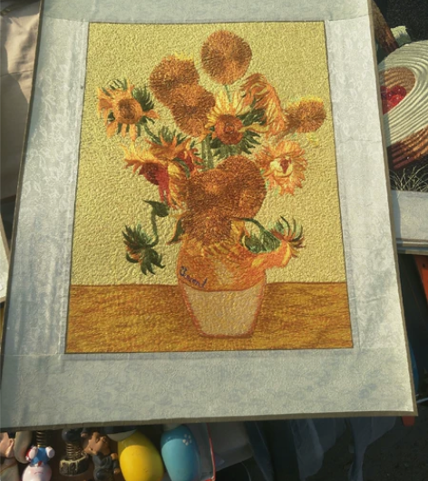 刺绣画。。超市拆迁处理，尺寸6749.5c...