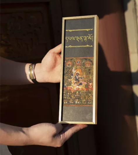 吉祥天母 工艺品唐卡画框 摆台 宁波当代画...