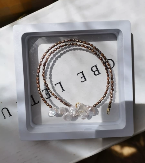 稀有2㎜野生鎏金珍珠项链手链特价仅有几条 ...