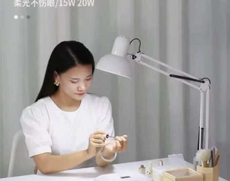 LED台灯长臂折叠护眼台灯学习工作美甲维