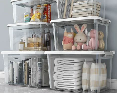 透明收纳箱 透明收纳箱特大号储物箱家用玩具...
