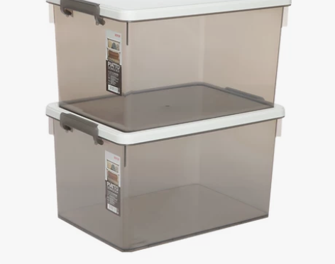 禧天龙透明收纳箱 透明收纳箱 高档 烟熏色...