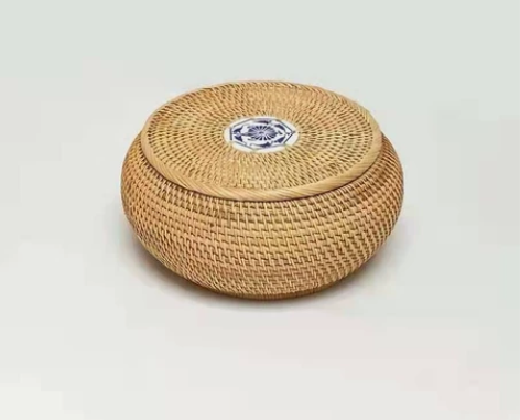 越南纯手工藤编茶叶收纳点心零食收纳盒首饰盒...