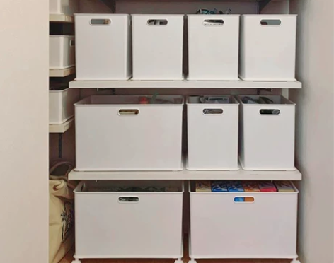 储物箱 杂物储物箱收纳筐家用日式收纳盒带盖...