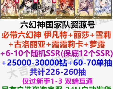 【六幻神+220抽】红色伊甸园的骄傲初始号...