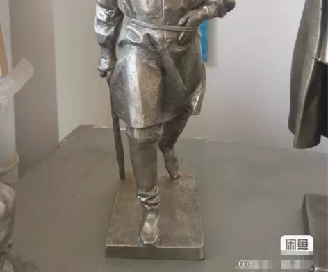 前苏联托尔斯泰雕塑 铝像,高约34厘米,...