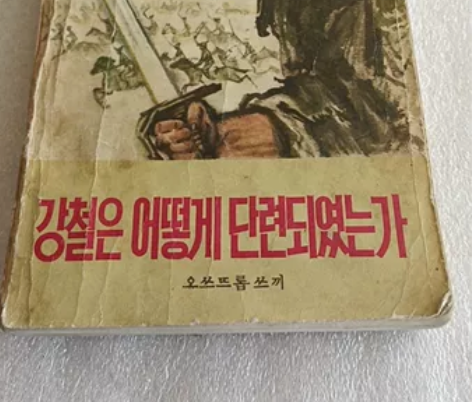 1978年《钢铁是怎样炼成的》朝鲜文。品相...