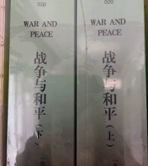 全新未拆封战争与和平上下两册 感兴趣的话点...