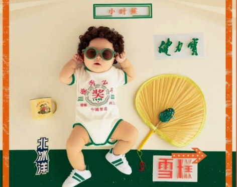 新款影楼儿童摄影服装小时候重返童年怀旧主题...