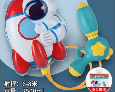 玩具 儿童背包水枪玩具抽拉式沙滩戏水呲喷水...