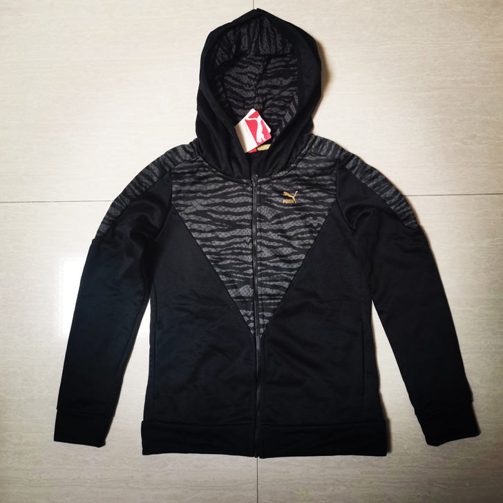 puma彪马女子连帽拉链夹克卫衣 黑色M