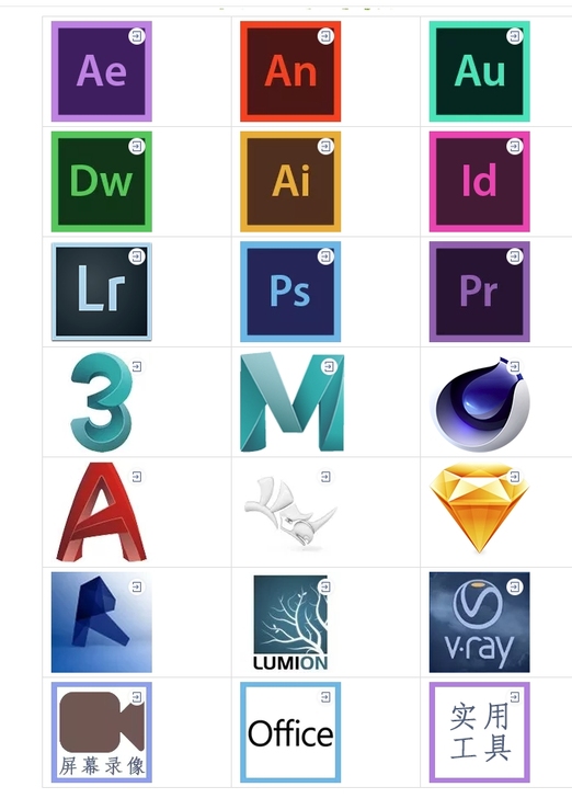 CAD，3DMAX，PS，ae，au，an...