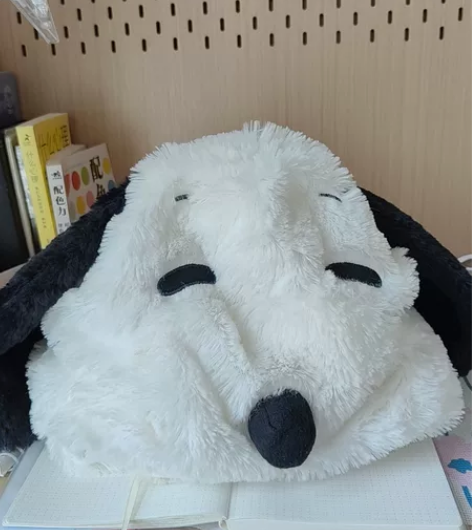 史努比毛绒帽,软乎乎,零下都不会冷。包邮 ...