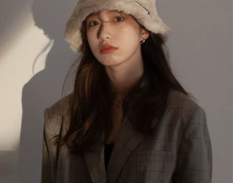 羊羔毛渔夫帽女秋冬韩国毛绒帽保暖日系盆帽小...