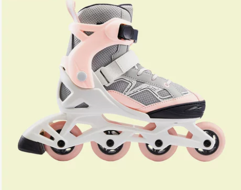 迪卡侬溜冰鞋儿童初学者中大童轮滑鞋滑冰鞋滑...