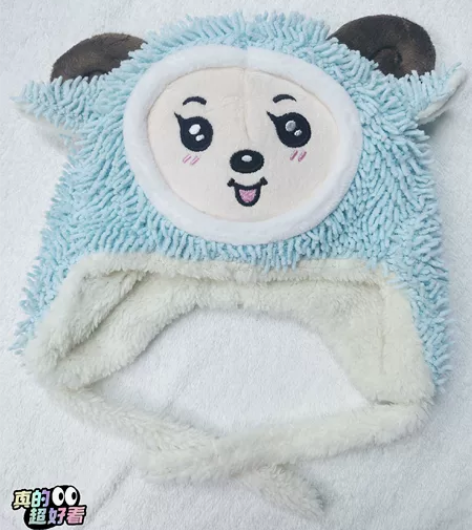 儿童护耳帽宝宝毛绒帽子可爱超萌男女童冬季保...