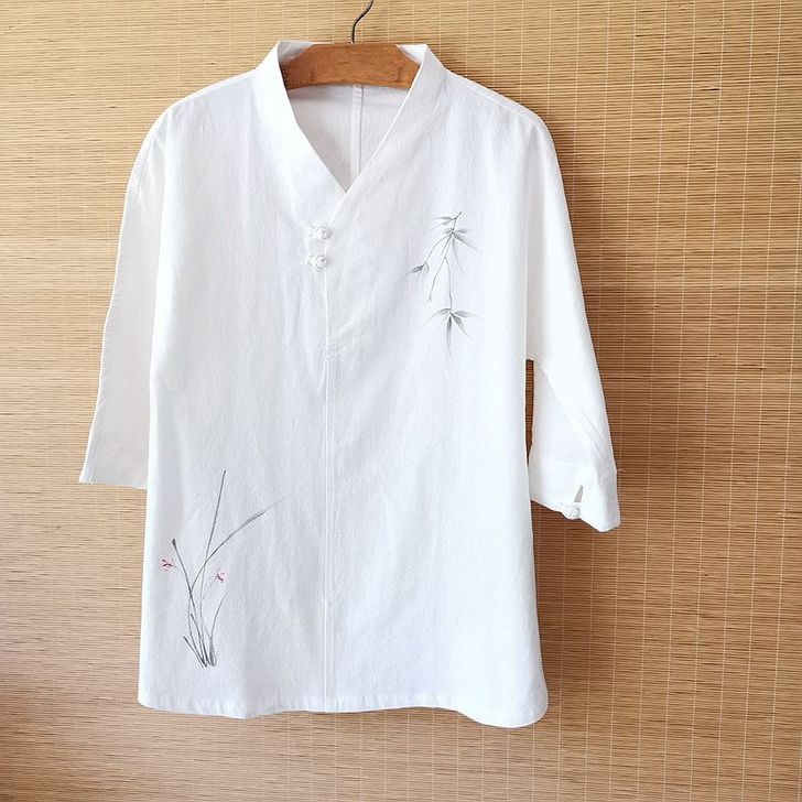 缘绘   男装 0汉服手绘长袖古风 复古中...