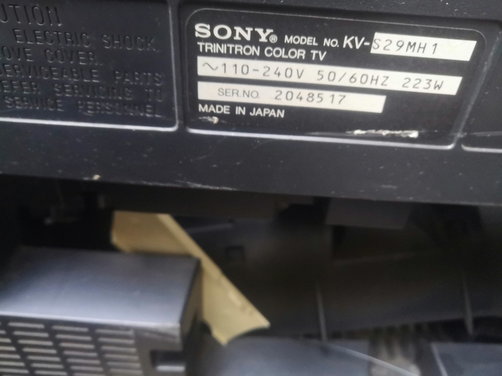 索尼29寸特丽珑电视主板，CRT的极品机子...