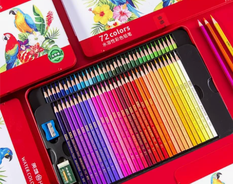 英雄素描铅笔 铅笔素描套装72色油性彩铅4...