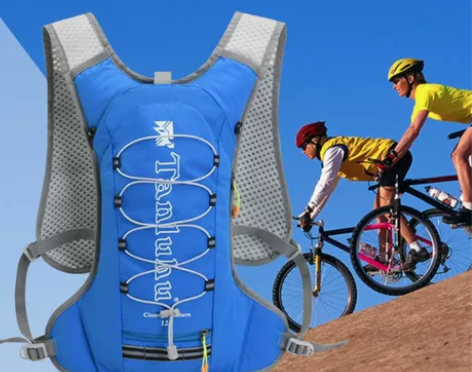 【配2个水壶】骑行跑步双肩背包超轻透气自行...