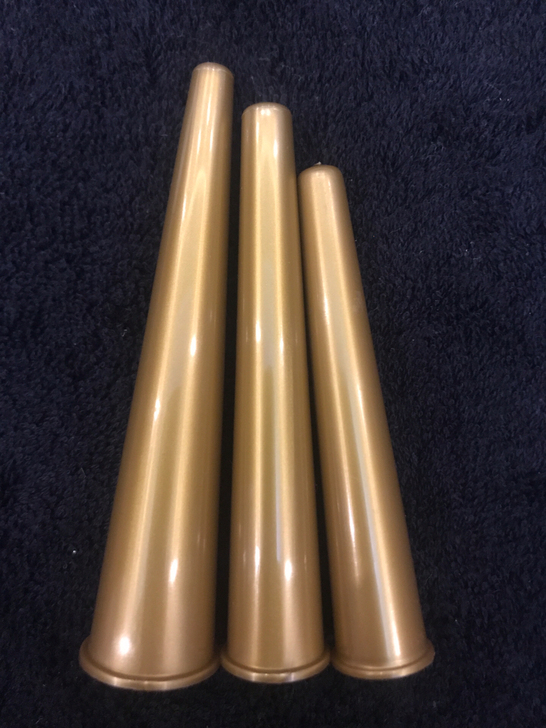 毛笔 笔帽 塑料 金色 大号中号小号