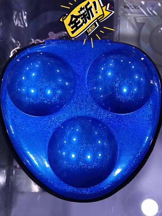 全新德国阳光乒乓球盒3个装 炫彩紫色蓝色特...