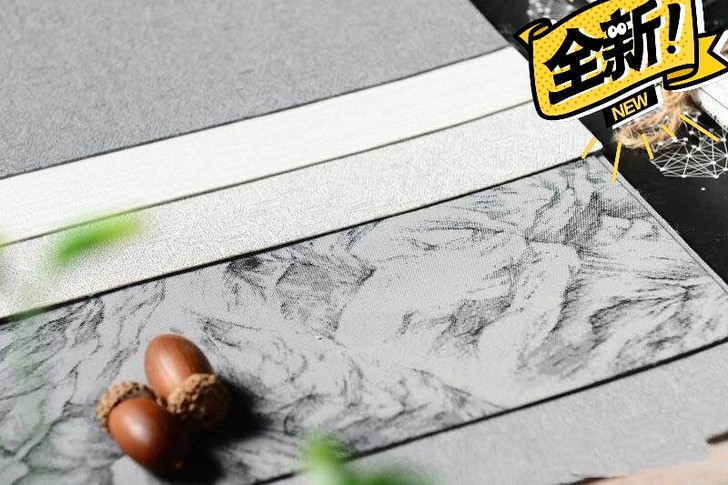 高端中式绸缎素色