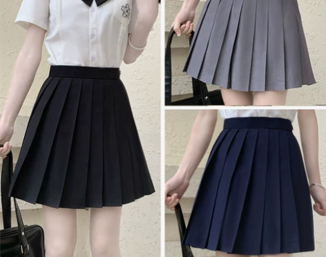 ?jk百褶裙女灰色jk裙黑色夏季jk短裙子...