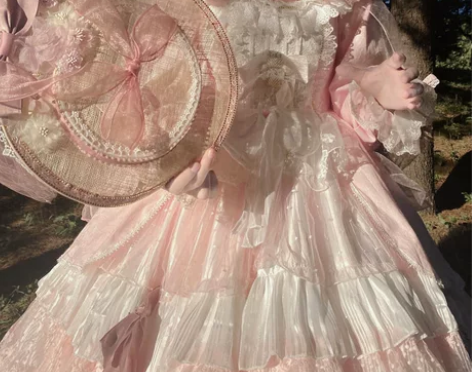 lolita裙子中长裙日常洛丽塔渔老板原创...