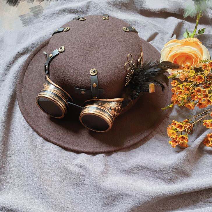 佛系朋克 帽子 蒸汽朋克装饰   饰品 蒸...