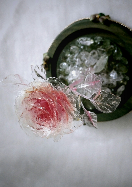 未定事件簿纯手工透明蔷薇花情人节创意礼物