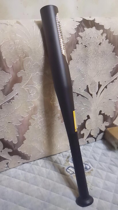 合金钢棒球棒车载防身棒球棍磨砂哑光黑加粗加...