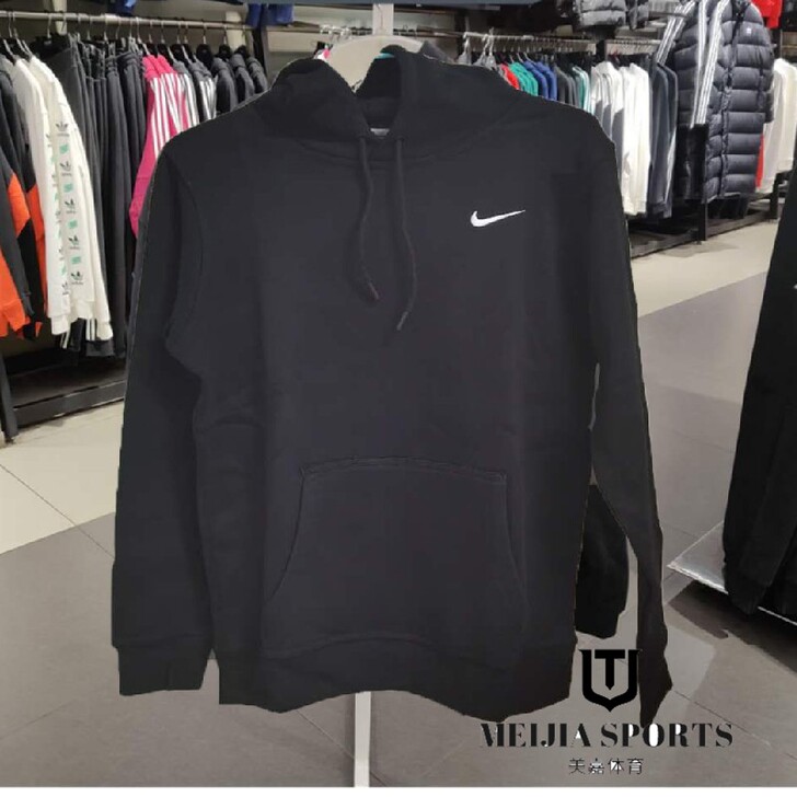 Nike耐克秋冬男女情侣运动休闲连帽加绒针...