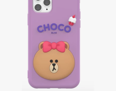 line布朗熊iPhone11硅胶手机挂绳...