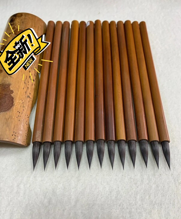 非遗毛笔！乾隆御用，顶级纯黑紫毫.两万一两...