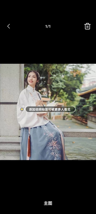 秋冬款汉服 汉尚华莲 望川月 一片式重...