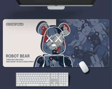 积木熊个性鼠标垫超大男生女生电脑笔记本键盘...
