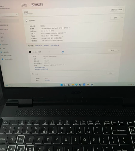 暗影骑士擎2022，配置是i7-12700...