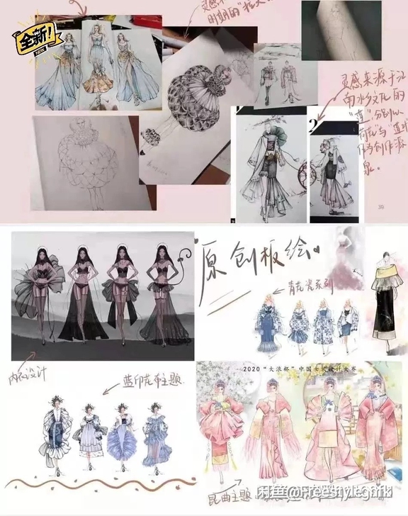 画*服装*效果图，款*式图，速度快，可手绘...