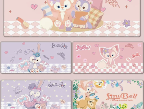 鼠标垫 超大鼠标垫玲娜贝儿可爱卡通女生大号...