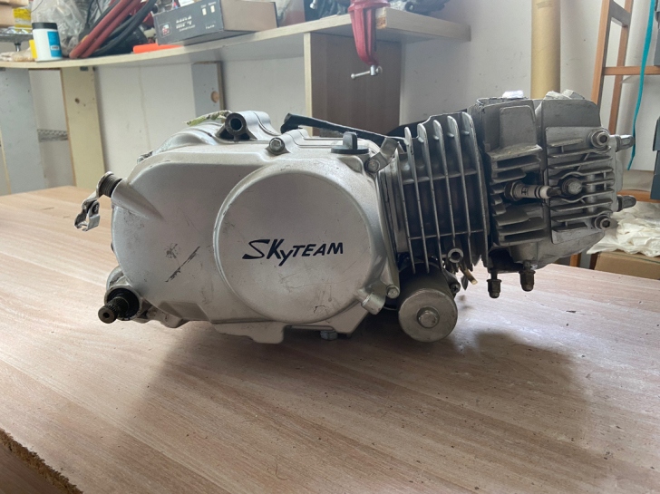 sky125 发动机 摩托车 手动离合 长...
