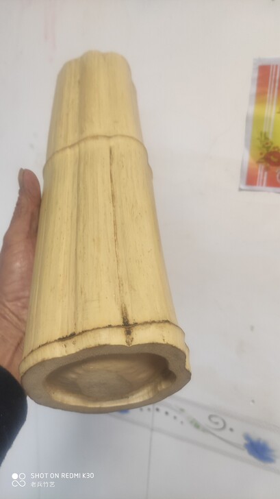 梅花竹料高温蒸，高37公分口径10公分，