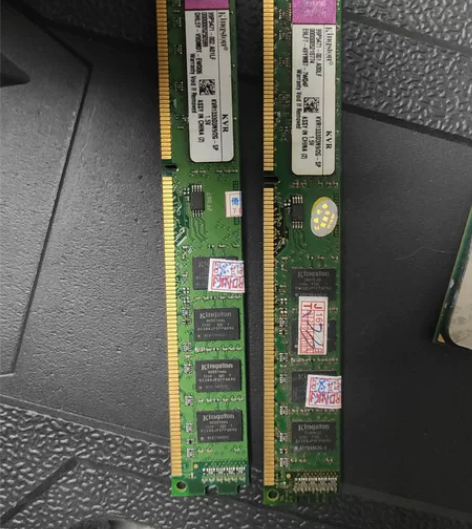 内存2+2金士顿1333，ddr3 拆机测...