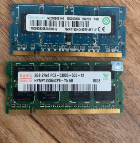 笔记本内存条   1GB的10元 2GB的...