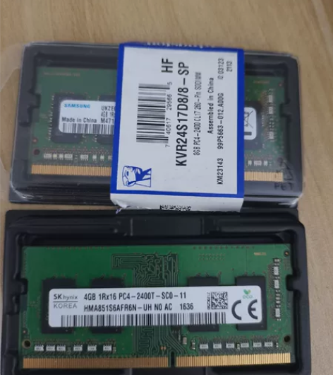 2个全新三星4G内存条+金士顿4G内存条。...