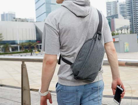 yeso户外大师胸包男运动休闲包男士包袋欧...