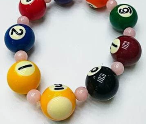 小·米台球手串#树脂台球手链-台球饰品手串...